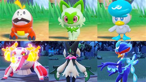 scarlet starters evolution|All Starter Evolutions in Pokemon Scarlet & Violet